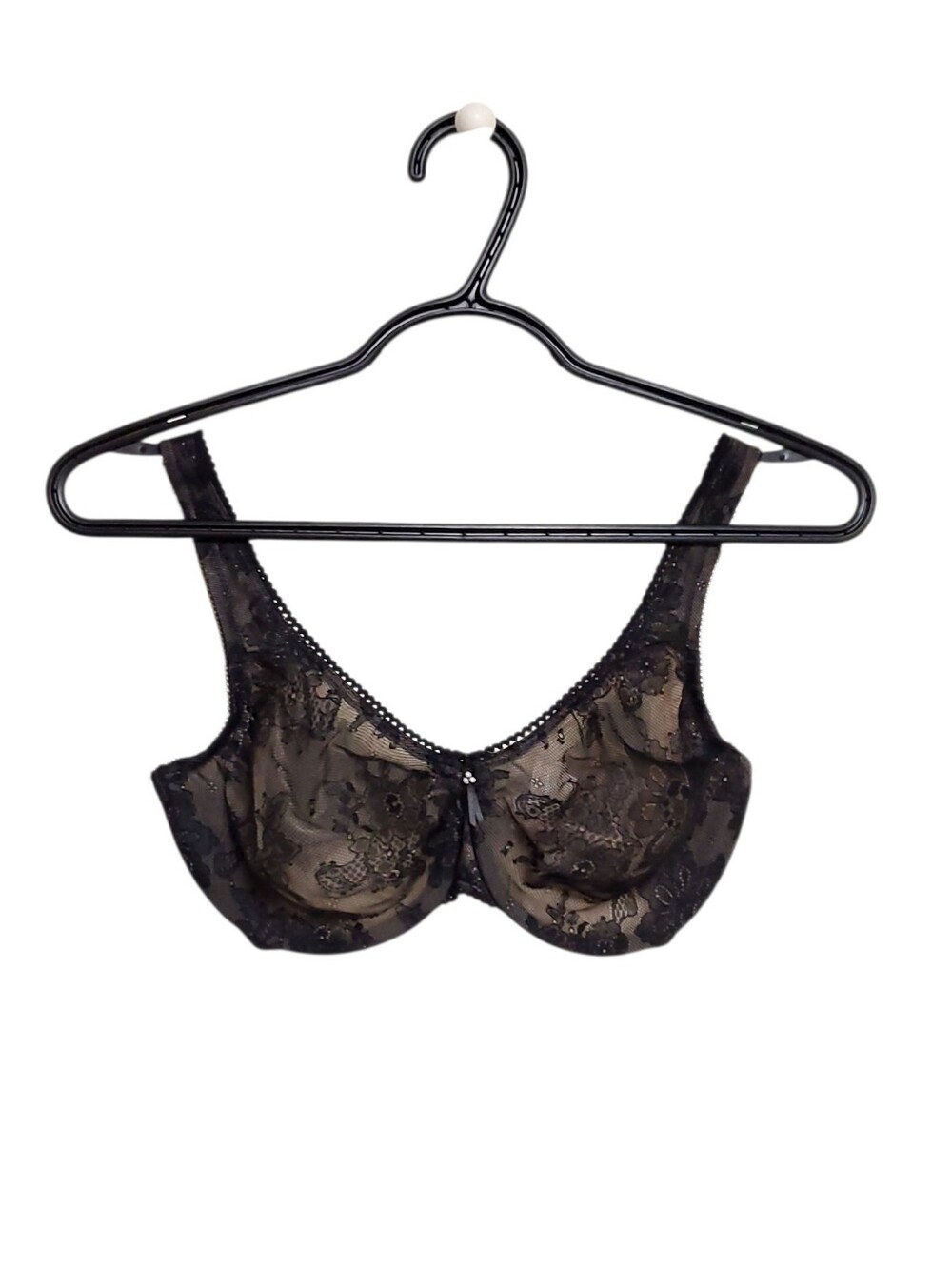 WACOAL 85189 Black Underwire Lace Bra 32DD